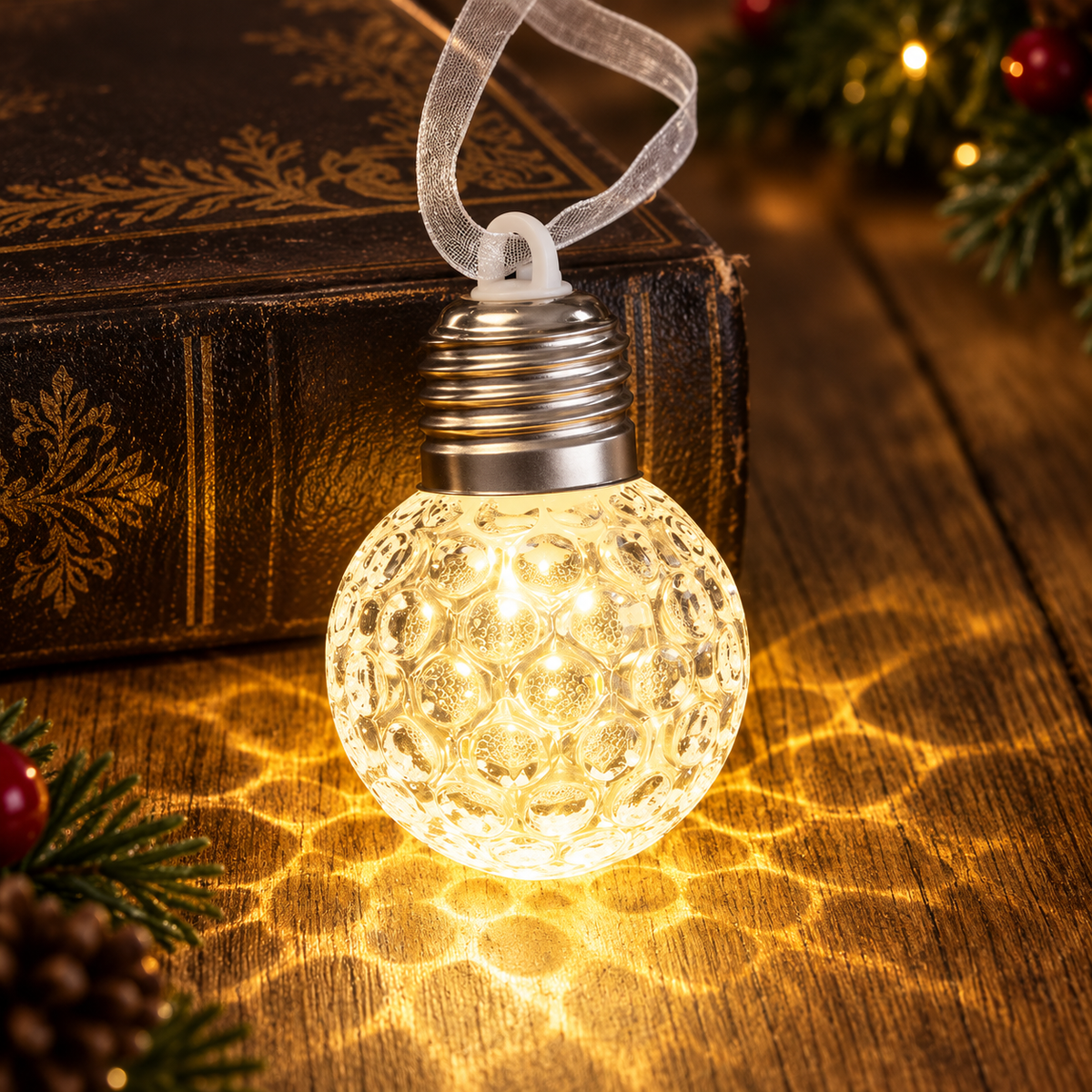 Light-Up Christmas Bulb Ornament
